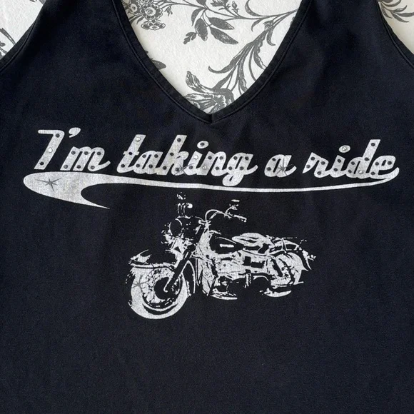 Y2K Forever 21 Biker Halter Top - Picture 4 of 7